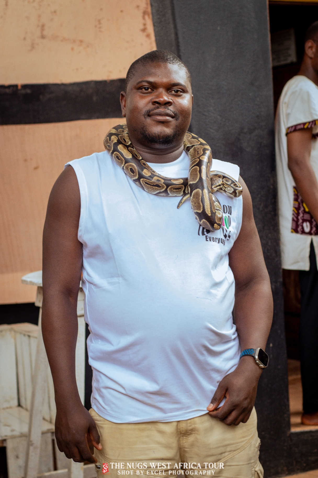 At the Ouidah Snake Temple during the NUGS West Africa Tour