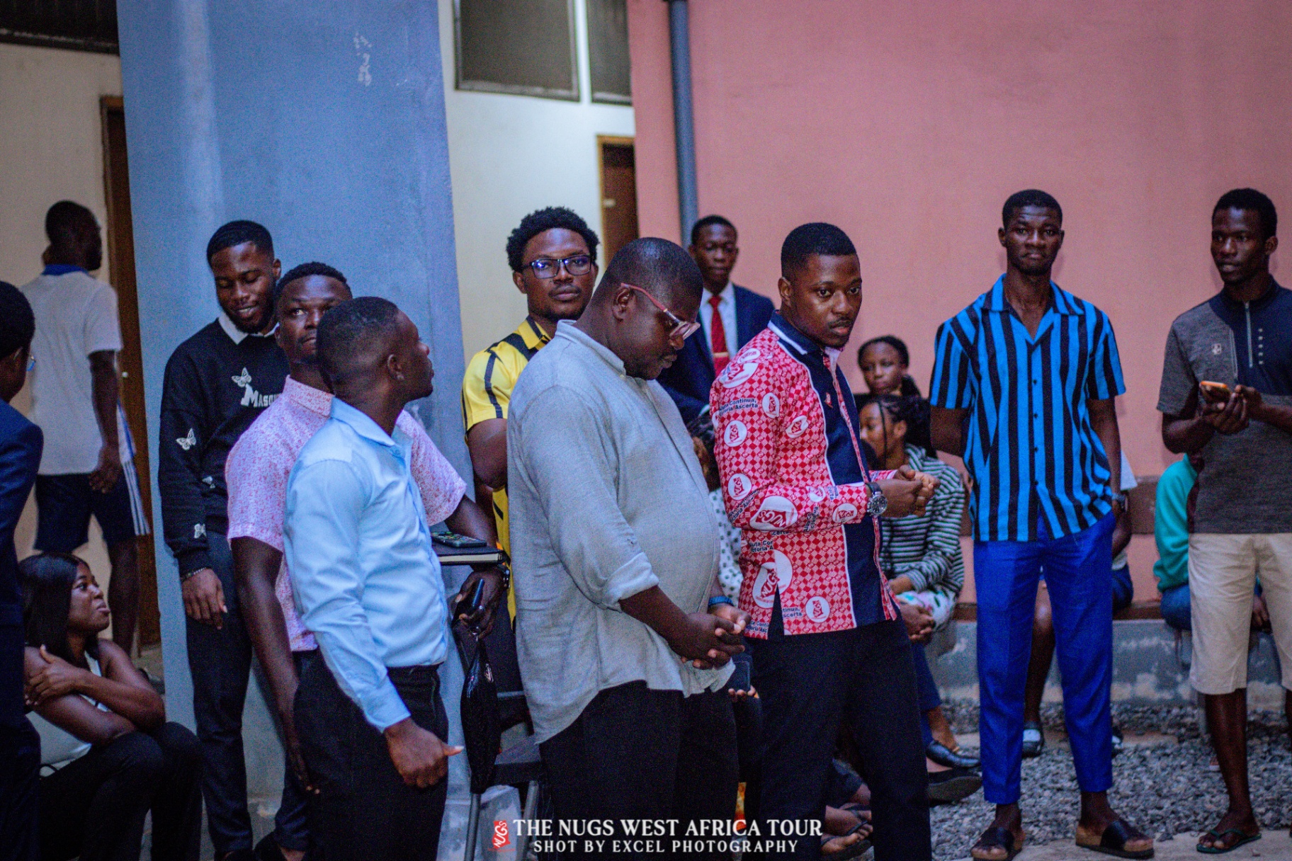 Ghanaian students studying French on exchange at the University of Lomé during the NUGS West Africa Tour