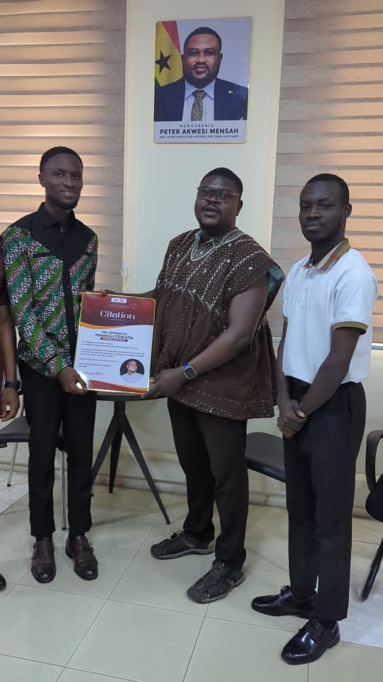 With students at Pentecost University