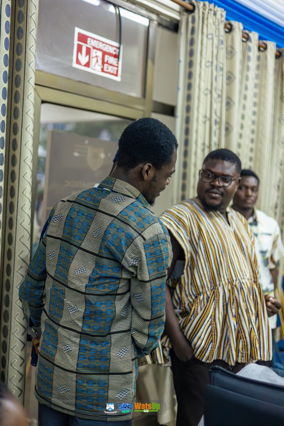 In conversation with students at RMU